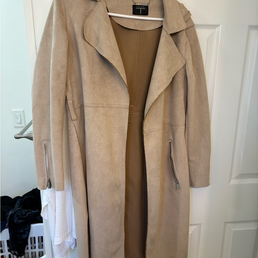 Tahari Beige Trench Coat
